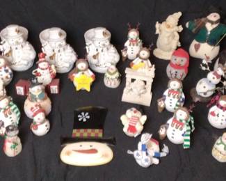 Holiday Snowmen Figurines
