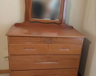 Vintage Dresser With Vanity