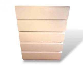 66 VintageLaneHighboyDresserWhitePainted5DrawerChest