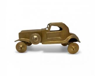 63 GoldToneCastMetalCarModel