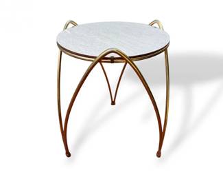 106 VintageMidCenturyAtomicSideTablewFormicaTopPlantStand