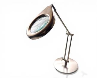 77 AdjustableMagnifyingTableLampwGlassLensMetalBase