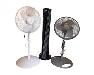 81 3LargeFloorStandingFansLaskoPedestalVornadoTower