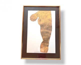 40 AndyWarholGoldenNudeFramedPrintSigned