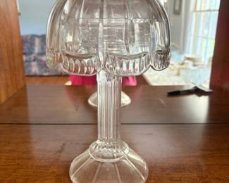 	#56		Shannon Crystal of Ireland 2 piece fairy pedestal candle holders	 $ 35.00 																							