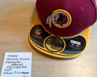 	#75	KW	Vintage New Era 59FIFTY Washington Redskins fitted hat (size 6 3/8, new with tags)	 $ 40.00 																							