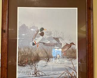 	#88	RA	Departure print by John Akers, Ducks Unlimited Artist of the Year (1985/1989), signed and numbered 154/250 (29 x 33)	 $ 50.00 																							