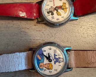 	#76	KW	3 piece Disney lot (1950s–70s ticket booklet + Ingersoll Mickey Mouse watch + Cinderella wind-up watch, untested)	 $ 50.00 																							