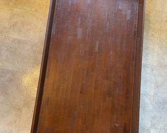 	#23		Wicker storage ottoman with handles and wood top (35.5 x 20 x 20.5)	 $ 60.00 																							