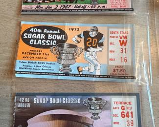 	#70	KW	Authentic vintage Iron Bowl Alabama vs Auburn “First Time Ever” Jordan-Hare Stadium full unused ticket (12-2-1989)	 $ 85.00 																							