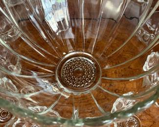 	#59		MCM Anchor Hocking punch bowl set with bowl, 8 cups, and ladle	 $ 30.00 																							