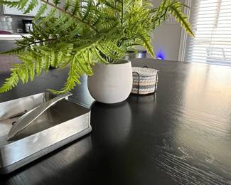 Fern in pot $15 Coaster set $10 Napkin holder $10