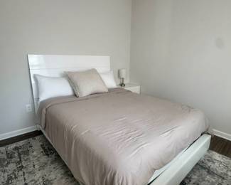 Queen bed with mattress set $300