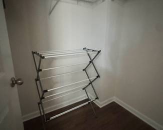Folding clothes rack $20