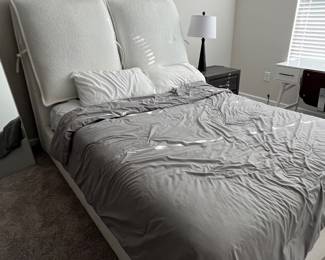 Queen size bed with mattress set $375