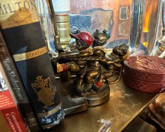 Books, Bookends,  & Cinnabar Accessories