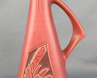 Roseville Pottery Ewer, Silouette Pattern, Shape Number 717-10 