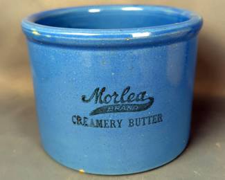 Morlea Brand Stoneware Crock, Approx 4.5" x 6"