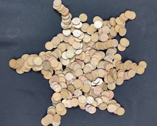 US Wheat Penny Collection, Years Range 1950 - 1958, Approx Qty 407 