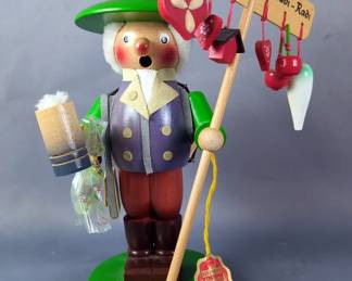 Steinbach "Oktoberfest" German Wooden Musical Incense Smoker, Approx 10"
