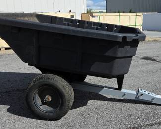 Poly Tow Behind Dump Trailer, 30.5" x 40" x 48", With Air Tires