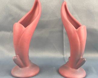 Van Briggle Pottery Jack-In-The-Pulpit Vase, Approx 8.5” 