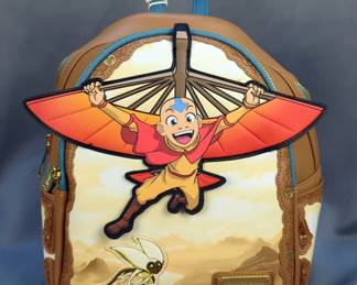Nickelodeon Loungefly Avatar: The Last Airbender Aang Glider Staff Mini Backpack, New