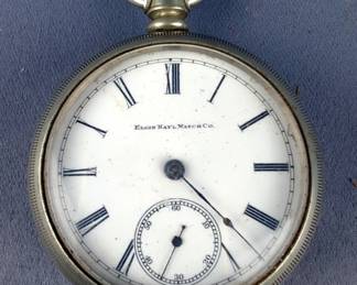 Elgin Nat'l Watch Co Pocket Watch, Has 1884 Patent Date