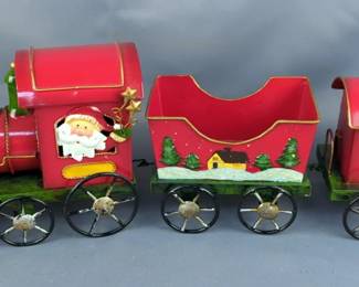 Christmas Tin Train Set