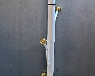 Vintage-Style Metal Coat And Hat Rack, Top Portion Rotates, 70" Tall 