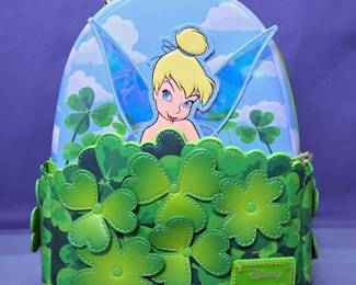 Disney Loungefly Tinker Bell And Clover Mini Backpack, Tinker Bell Will Hide In the Clover, New