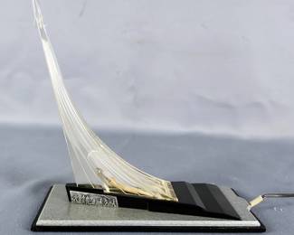 Vintage USSR Rocket Ship Lamp 