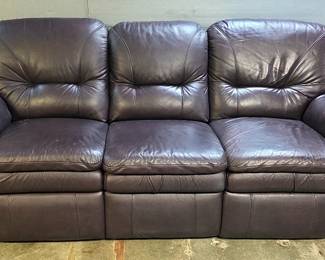 Reclining Sofa With Pillow Top Arms, Both Ends Manually Recline, 40"x90"x32"