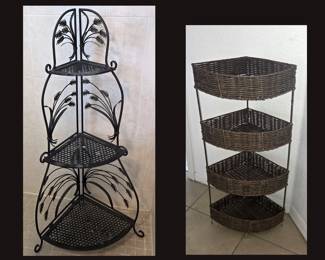 2 Corner Shelving Units