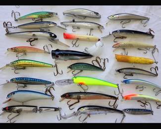 Small Sample of the Fishing Lures Available 