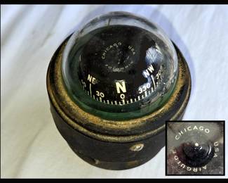 Small Old Compass  Airguard Chicago USA