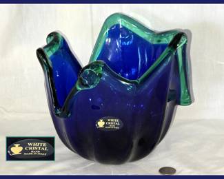 White Crystal Hand Made in Italy  