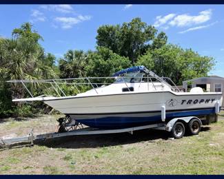 1994 23 Ft. Bayliner Trophy Boat with Motor and Trailer. Email for an Appointment! The Great Boat is Available for Pre-Sale