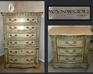 Wynwood Flexsteel Bedroom, Set Chest of Drawers and Nightstand
