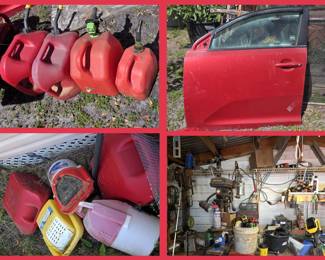 Gas Cans & Bait Buckets