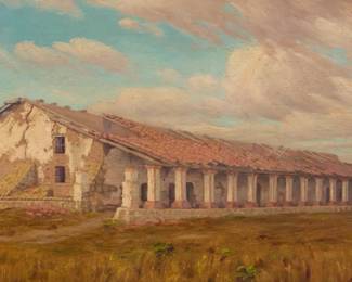 1155 Albert Marshall (1891-1970) "Mission La Purisima," 1905 Oil on canvas Signed and dated lower right: A Marshall / 1905; titled by repute 12" H x 28" W Estimate: $800 - $1,200
