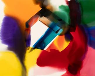 Paul Jenkins Watercolor Phenomena Window 31 x 43 Inches