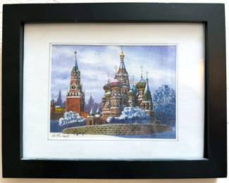 Watercolor of St. Basil's Cathedral