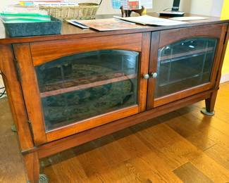 Wooden entertainment cabinet 