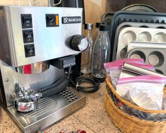 Coffee makers + accessories: Spinn, Rancilio, Bonanza, Maestri House, Krups