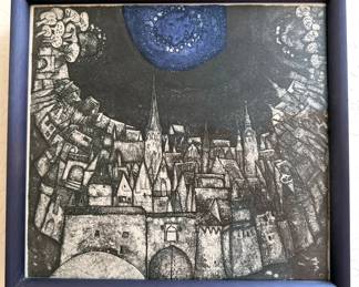 Vive Tolli print,  "Estonian Freedom" c. 1970s