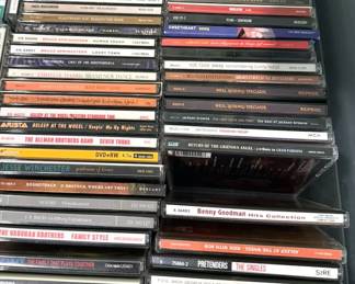 CDs (LOTS!): Roseanne Cash, Yo Yo Ma, Rolling Stones, classical; lots of genres!