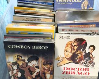 CD box sets:  The Music of Disney, Jefferson Airplane, The Who, 6 decades of songwriters and singers, American popular songs; DVDs