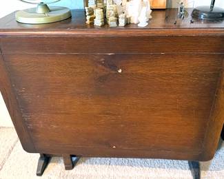 Wooden folding table