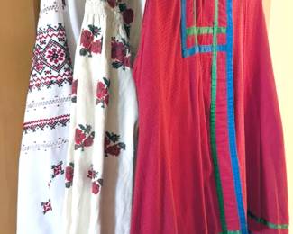 Eastern European women’s hand-embroidered blouse + vest